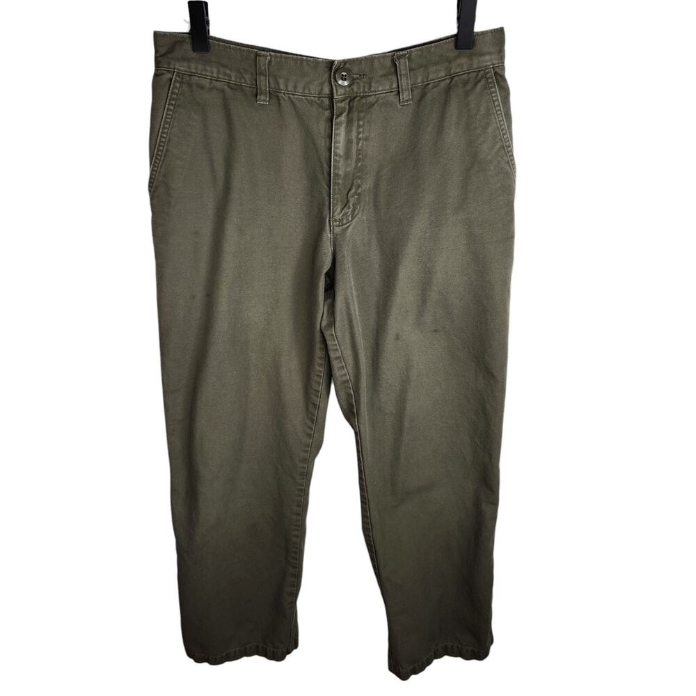 Patagonia Duck Canvas Pants Men's Size 28 Olive‎ Green Organic Cotton
